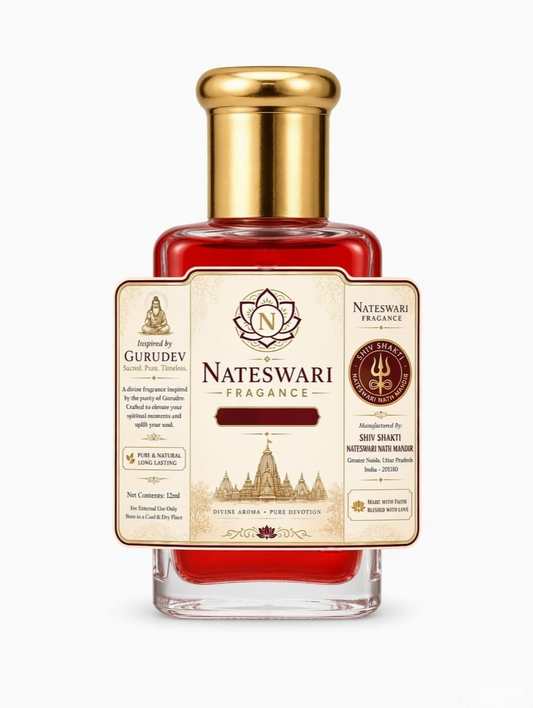 Nateswari Divine Heena Attar (12ml) – Sacred Concentrated Perfume Oil Inspired by Gurudev | Long Lasting & Alcohol-Free