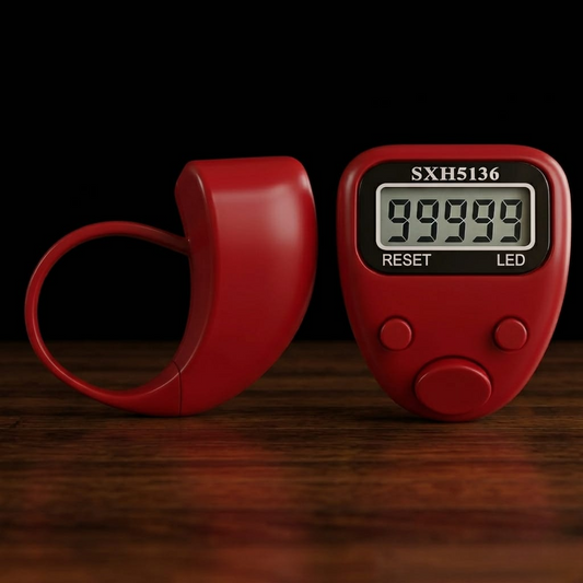 Digital Japa Counter – Portable LED Finger Tally Counter with Backlight & Adjustable Strap for Mantra Chanting
